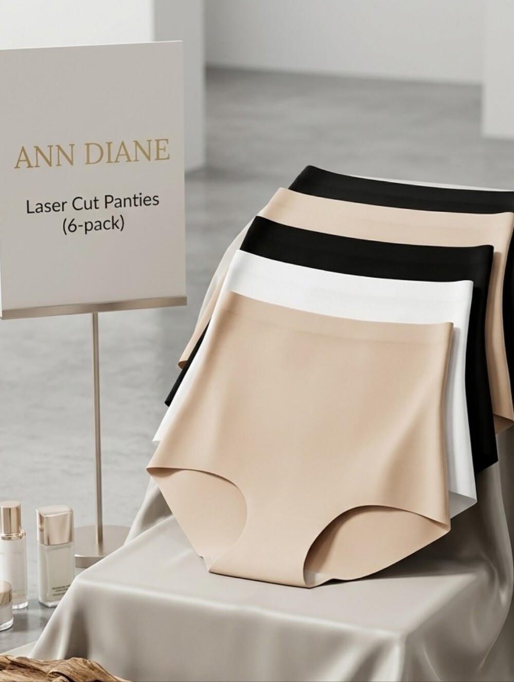 🫶ANN DIANE Laser Cut Panties (6 pack)